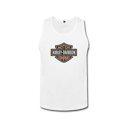 Demai Herr 100% Bomull Harley Davidson Jersey Tank T-shirts L L
