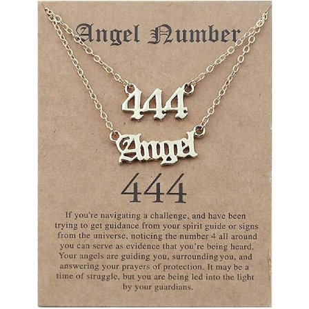 Nummer-Halskæde med Lagdelt Sølvkæde Y-Halskæde Betydningsfuld 000 1111 111 222 333 444 555 666 777 888 999 Numerologi