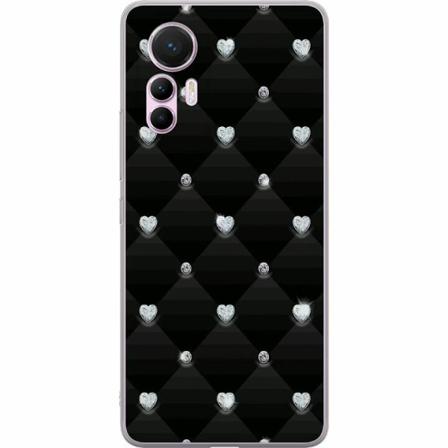 Xiaomi 12 Lite Genomskinligt Skal Bling Heart