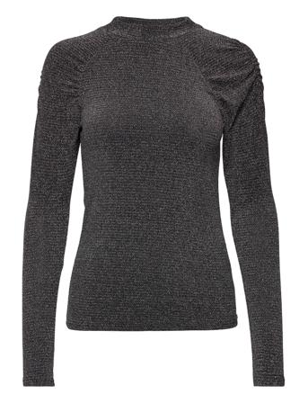 Ellen Blouse Bluse Langermet Svart Lollys Laundry