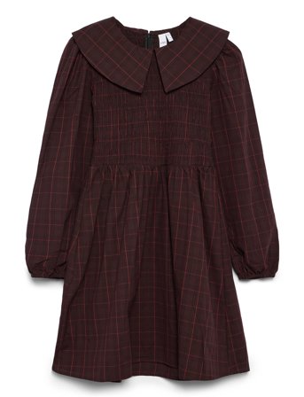 Yaschemma Ls Smock Dress - D2D Brown YAS
