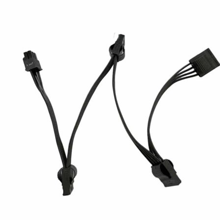 Hovedkort IDE 6Pin til 4 Port 4Pin Strømkabel Adapter Splitter for PC