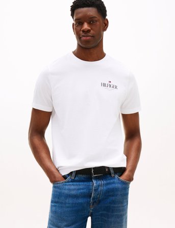 Tommy Hilfiger Hilfiger Stack Tee - White - XL