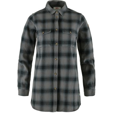 Fjällräven Övik Twill Shirt LS S - female - Iron Grey-Grey - Skjorta