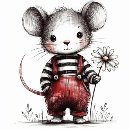 Barnrum Djur Affisch A4