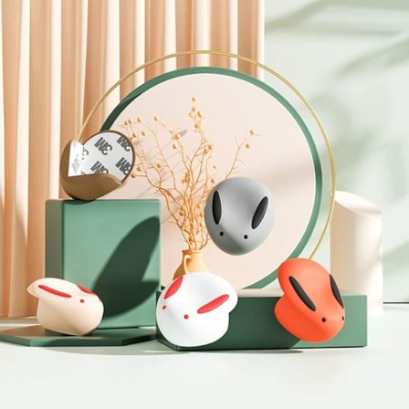 5PCS Kanin Hörn Skydd Mjuk Hörn Skydd Barn Säkerhet Fönster Bord Hem Klistermärke Baby Skydd Säkerhet Bord Kant Skydd