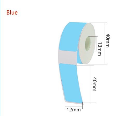 Selvklebende Termisk Etikett Termisk Etikett Klistremerkepapir BLÅ