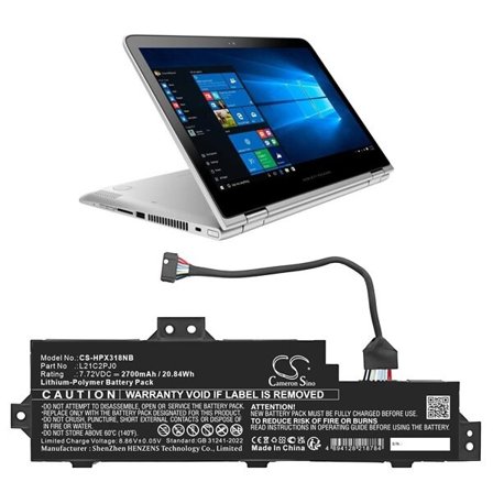 Batteri til bærbar PC for Lenovo Pavilion x360 13-u018TU