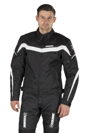 Motorradjacke Course Venom Schwarz S