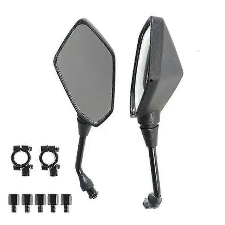 Polaris Sportsman 400 450 500 550 570 700 800 850 Sport -mönkijöihin taustapeilit, sivupeilit, 10 mm kierreadapteri, tarvikkeet