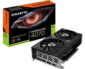 Gigabyte-GeForce RTX 4070 WINDFORCE 2X OC 12GB - B-vare-Gigabyte GeForce RTX 4070 WINDFORCE 2X OC 12GB-Computer components-Grafikkort