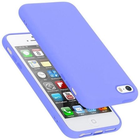 Coque för Apple iPhone 5 / 5S / SE 2016 Hölster i LIQUID LIGHT PURPLE Etui Case Cover Skydd i silikon TPU mobiltelefon