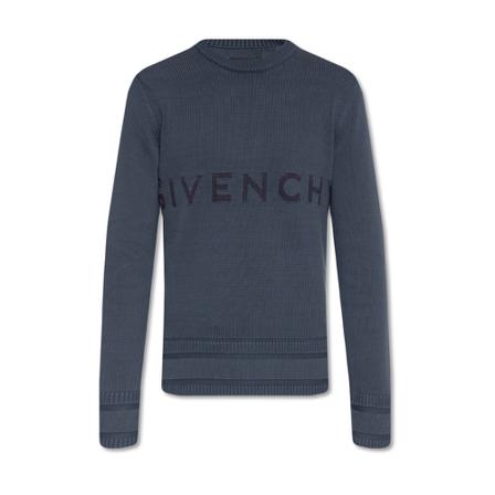 Givenchy Sweater with logo Blå, Herre, Størrelse: M