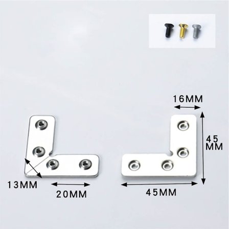 Vinkel Hörn Kod Hörnspänne 4 4