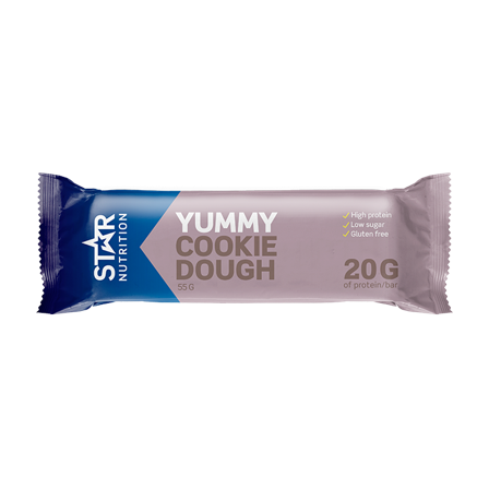 Proteinbars Star Nutrition Proteinbar 55 g, Cookie Dough - Bodyman.dk