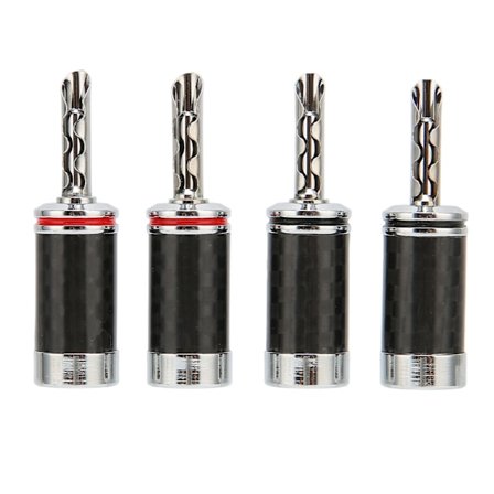 4 KPL Kaiuttimen banaaniliitin, itselukittuvat hampaat, liitin kotiteatterivahvistimen äänijärjestelmään