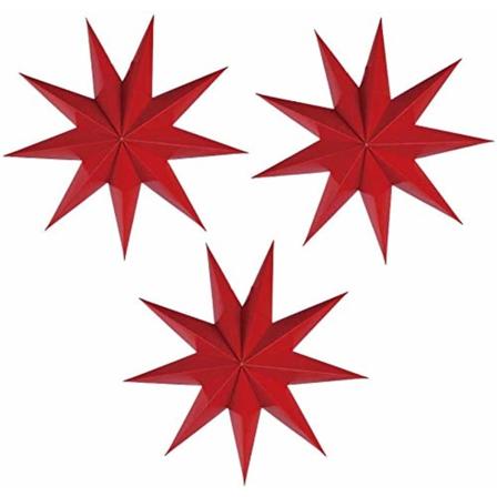 12 tuuman 19D 9-sakarainen paperilyhty sein koristeeksi h ihin, syntym p iville, vauvanhuoneeseen, joulukoristeiksi, juhliin ja tarvikkeisiin red