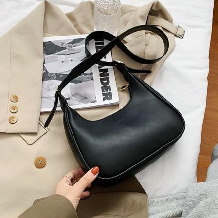 Shouder Väska Handväska SVART Black