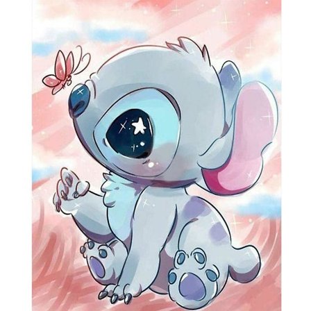 Stitch Diamantmaleri Sæt Til Voksne Og Børn, Stitch Diamantkunst Sæt, 5d Diamantmaleri Stitch Diamant 30x40cm