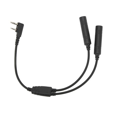 2-pinners K-port Walkie Talkie Radio Adapter U174 U Headset Forlengelseskabel Erstatning for Baofeng