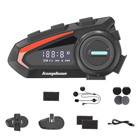 Hjälm Bluetooth-headset Motorcykel Bluetooth-headset Med Skärm Lång Livslängd Rider Vattentät