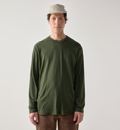Haglöfs Kaise Wool LS Tee Men Seaweed Green - XL