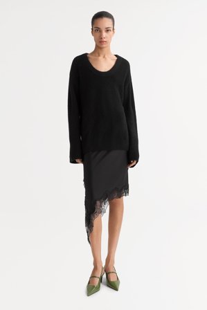 Soft Goat - Boucle crewneck - XS - Black