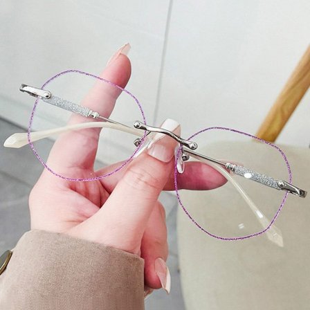 Anti-Blue Light Briller Overdimensjonerte briller LILLA