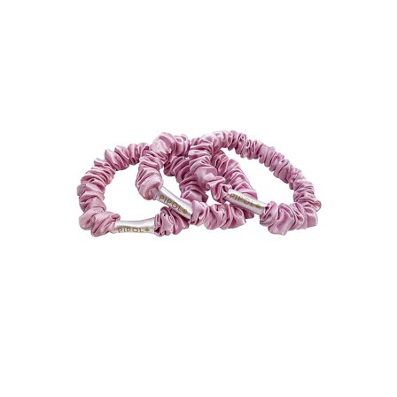 PIPOL'S BAZAAR Satin Love Scrunchies 3-pak Pink 3, Hår, Børster & Accessories, Hårpynt