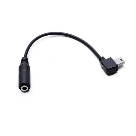3,5 mm Mini USB Mikrofon Mic Adapterkabel för GoPro Hero 3 3+ 4 Kamera