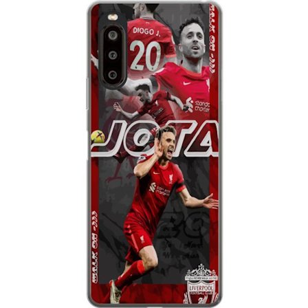 Kompatibelt Mobildeksel til Sony Sony Xperia 10 II Liverpool Diogo Jota nr 20 fotballplakat Portugisisk angrepsspiller Røde spisser Premier League-la