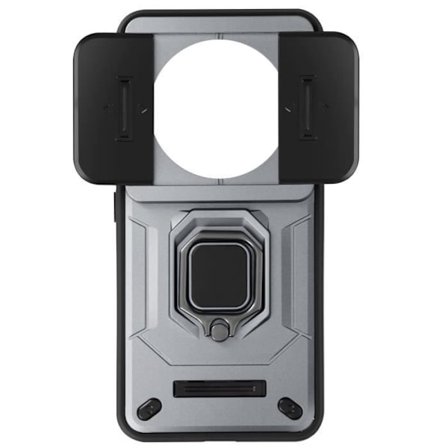 Fodral till Xiaomi 14 Ultra - AVIZAR - Sliding Camera Cover Support Ring - Grå
