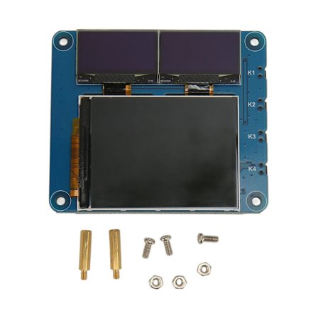2 tommers LCD IPS-skjerm Dobbel 0,96 tommers OLED blå skjerm 3 i 1 utvidelseskort for Raspberry Pi