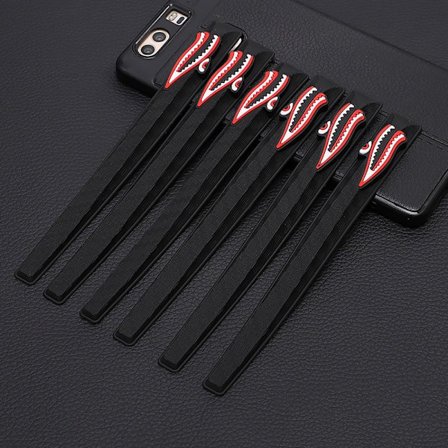 6 st bildörrshörnkantskydd bilremsdekal SVART B B