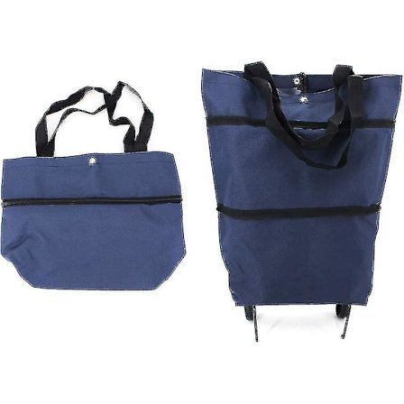 Sammenklappelig Trolley Tasker Indkøbspose Oxford Klud Foldbar Indkøbspose