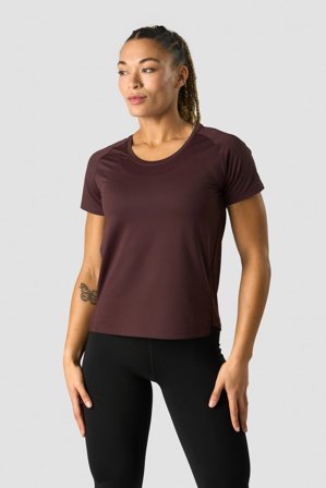 ICANIWILL - Stride T-shirt Wmn Burgundy - Naiset - Treenivaatteet ICIW:ltä