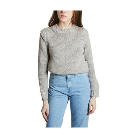Ba&Sh Chavi Jumper Grå, Dame Striktrøjer