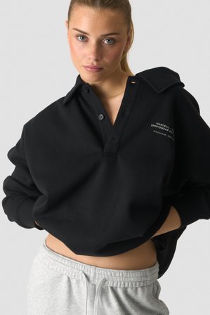 ICANIWILL - Everyday Rugby Sweatshirt Black - Träningströja - Dam - Träningskläder från ICIW