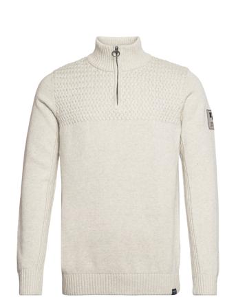 Men`s Pullover Knitwear Half Zip Pullover Grå Garcia*Betinget Tilbud
