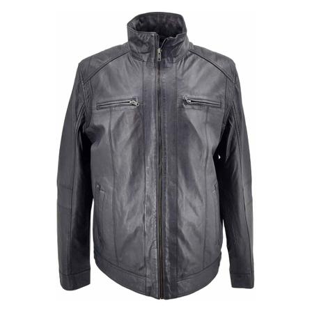 Levinsky Lamb Glove Leather Jakke Blå, Herre