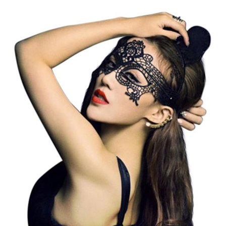 Sensuell och elegant spetsmask för Halloween och maskerad