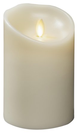 Konstsmide 1612-115 Vokslys krem, varmhvit, LED 8,8x13,4 cm, Belysning