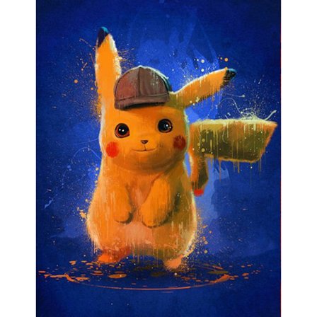 5d diamond painting Pikachu DIY full diamantbroderi dekorativ målning (40*50 cm-stil 3)