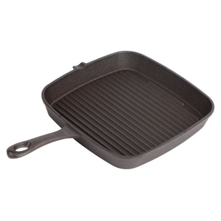Grillpanne Non-stick design Varmebestandig håndtak Rask varmeledning Jernstripe Stekepanne for Hjemmekjøkken 24cm