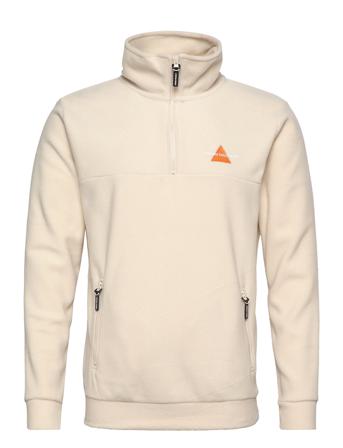 Dpexpedition Half Zip Fleece Sweatshirts & Hoodies Fleeces & Midlayers Creme Denim Project