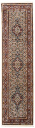 Noué À La Main Moud Tapis 78X295 De Laine Marron/Orange Petit