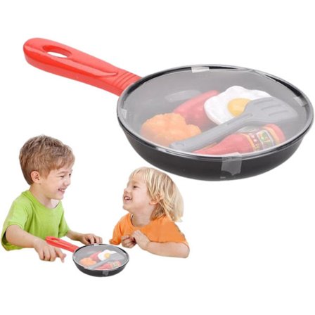 Legetøjsgryde - Legefrituregryde 28 x 16 x 3,5 cm, PP PE Gryde, Glat Sikker Kant Ladesom Sæt | Bærbar Børnelærings Gave