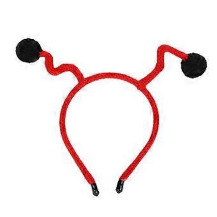 Antenne Hårbøjle til Børn og Voksne til Fester og Udklædningsfotorekvisitter til Halloween Perfekt til Fester Rød