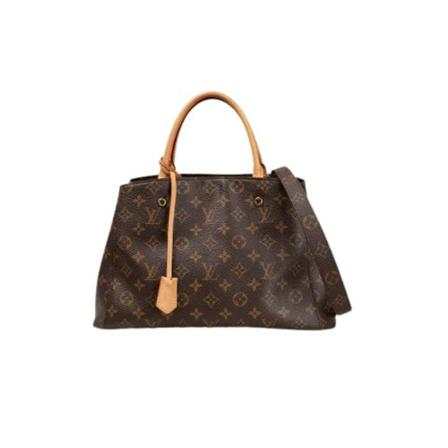 Louis Vuitton Vintage, Brown Canvas Louis Vuitton Montaigne Bruin, Dames, Maat:ONE Size