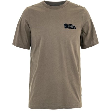 Fjällräven Men's Swedish Forest T-Shirt in Suede Brown | Size: XS, Organic Cotton